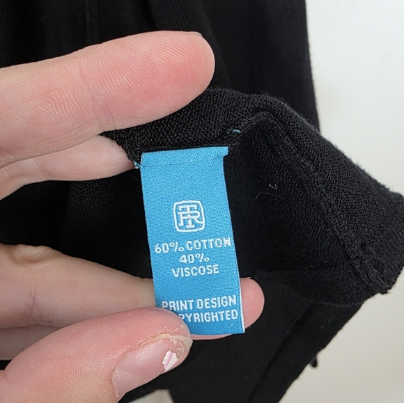 Tori Richard Classic Black 3/4 Sleeve Quiet Luxury Minimalist Cardigan Size L - Picture 5 of 7